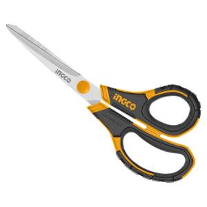 [280977ZN] Tijera de acero inoxidable para casa/oficina con mangos recubiertos 8.5" HSCRS812001 Ingco
