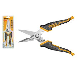 [281103ZN] Tijera inoxidable multiusos 8" mangos/recubiertos HES0188 Ingco